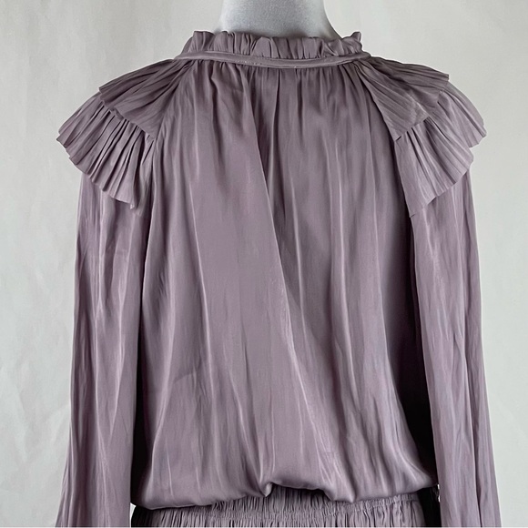 Current Air Lilac Purple Ruffled Coastal CowGirl Mini Dress NWOT Size M - Picture 6 of 12